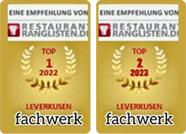 Badge: Empfohlen von restaurant-ranglisten.de